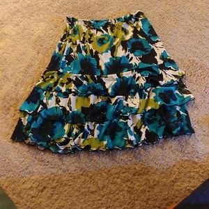 Floral midi skirt
